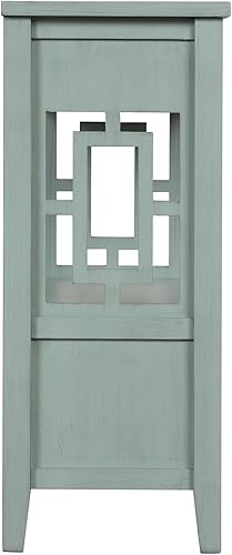 Miniatura 8 de Mesa consola de granja, mesa de sofá larga estrecha de 36 pulgadas con 4 cajones y 1 estante de almacenamiento, mesa consola de madera de pino de