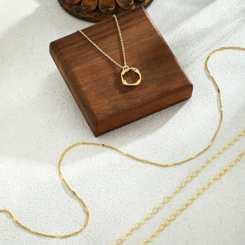 Gold Layered Necklaces for Women Necklace Stack 14 Gold Plated Hypoallergenic Non Tarnish Waterproof Lightweight Dainty Pendant Jewelry Set Trendy Gift Accessories for Women 5