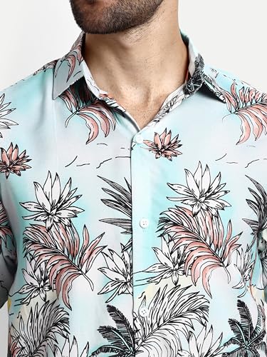 Image of GRECIILOOKS Shirt for Men | Mens Casual Shirt | Men Stylish Shirt | Men Printed Shirt | Men's Regular Fit | Men Formal Shirt | Half Sleeve Shirt