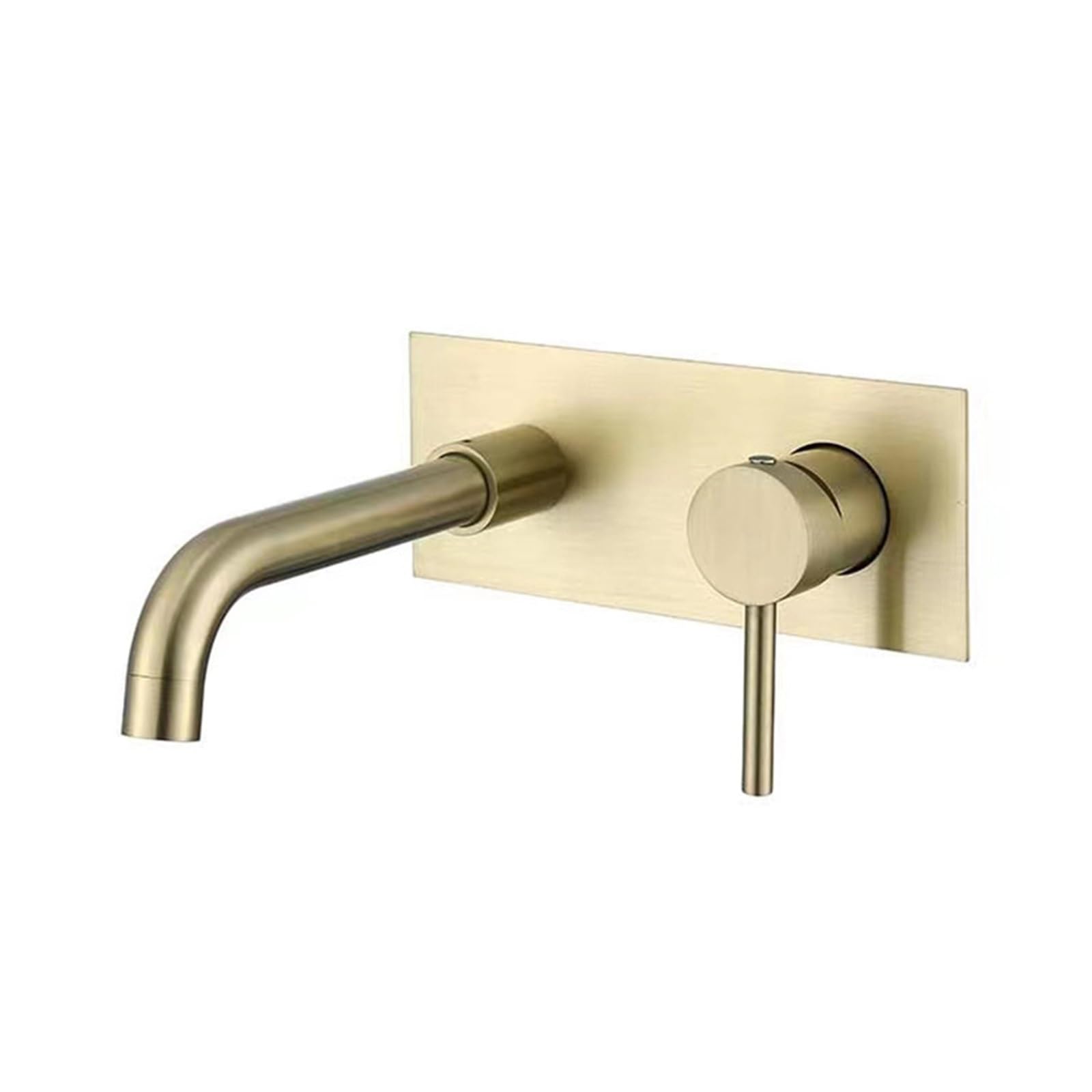Grifo de lavabo oculto oro cepillado para un baño relajante