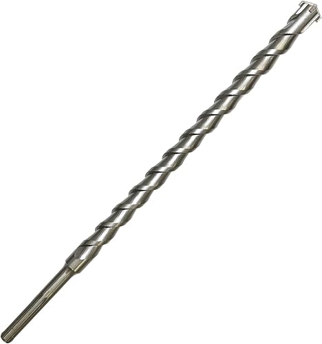 1-1/4 Inch x 22 Inch SDS MAX Rotary Hammer Drill Bit – U-Flute - Masonry Drill Bits with Carbide Tipped for Brick, Stone, Concrete – SDS MAX Divers ONLY (1-1/4''x22'')