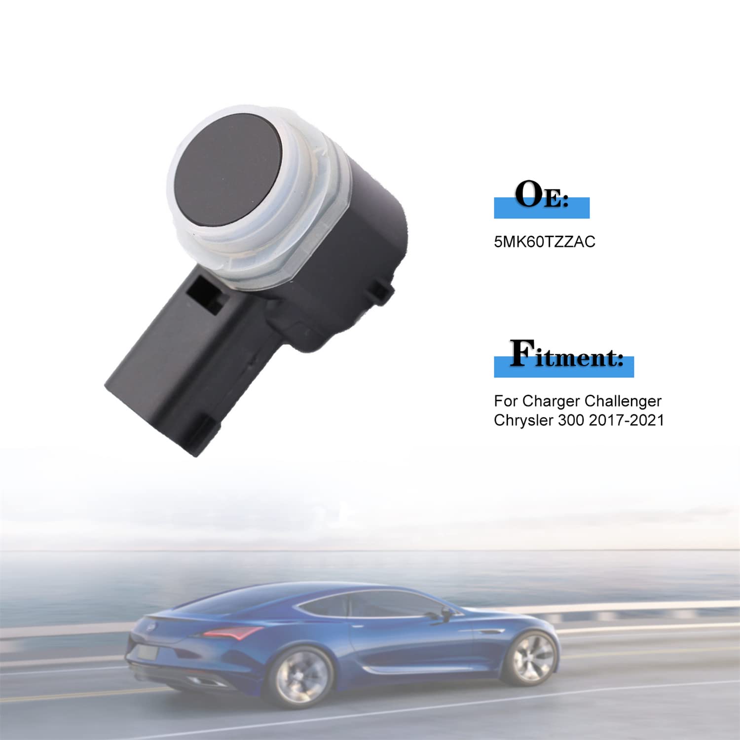 FIWARY Park Assist Sensor Fit for 2017-2021 Charger Challenger Chrysler 300 Replace OE 5MK60TZZAC
