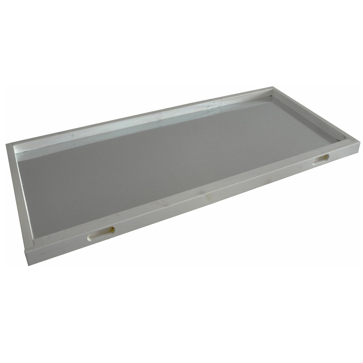Nanook Bac à déjections inférieur de rechange pour clapier Momo en bois avec fond en métal et tiroir interchangeable Gris