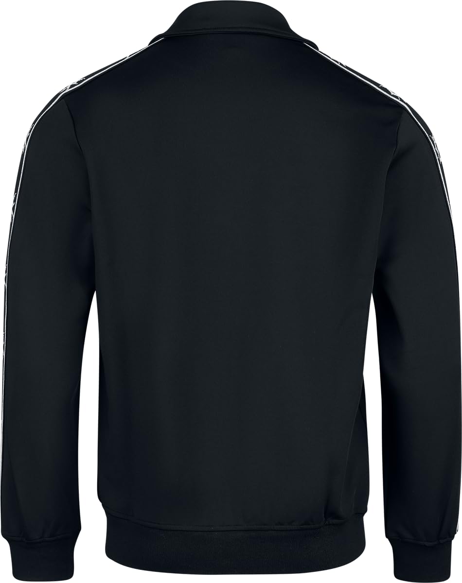 Chet Rock Lithium Track Top Uomo Felpa tuta nero 50% Poliestere, 42% Cotone, 8% Elastam