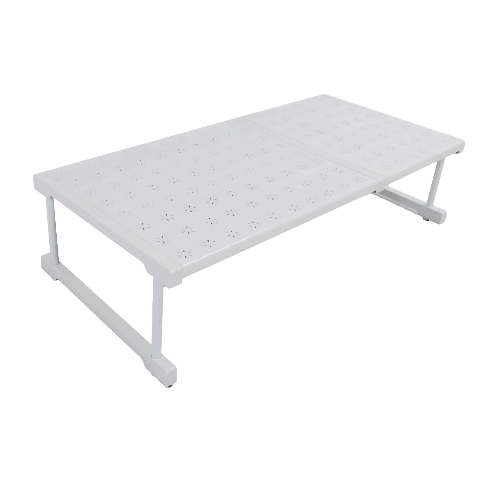 Jwthee Expandable Closet Shelf, Pantry Shelf Organizer Expandable Storage Rack Cabinet Shelf Organizer Closet Stackable Rack for Kitchen Bathroom Pantry (Length 67-88cm / 26.4-34.6in)