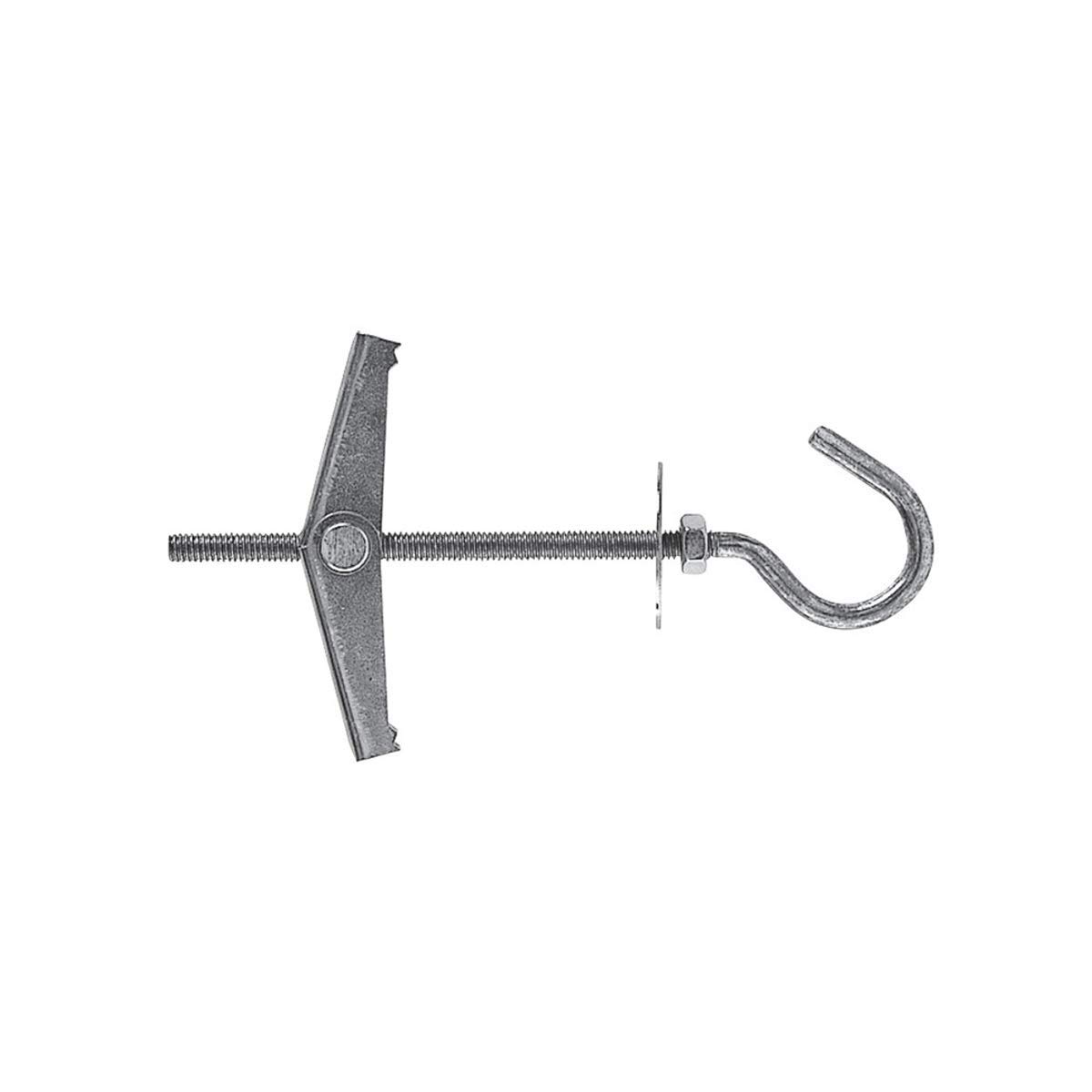 Fischer 80184 KDH 4 occhiolo Aperto, Fissaggio ad Ancora,per cartongesso, Compensato e Legno, Ideale per Fissare Quadri, luci e mensole Leggere (25 Pezzi), Grigio, Filettatura M 4 x 70