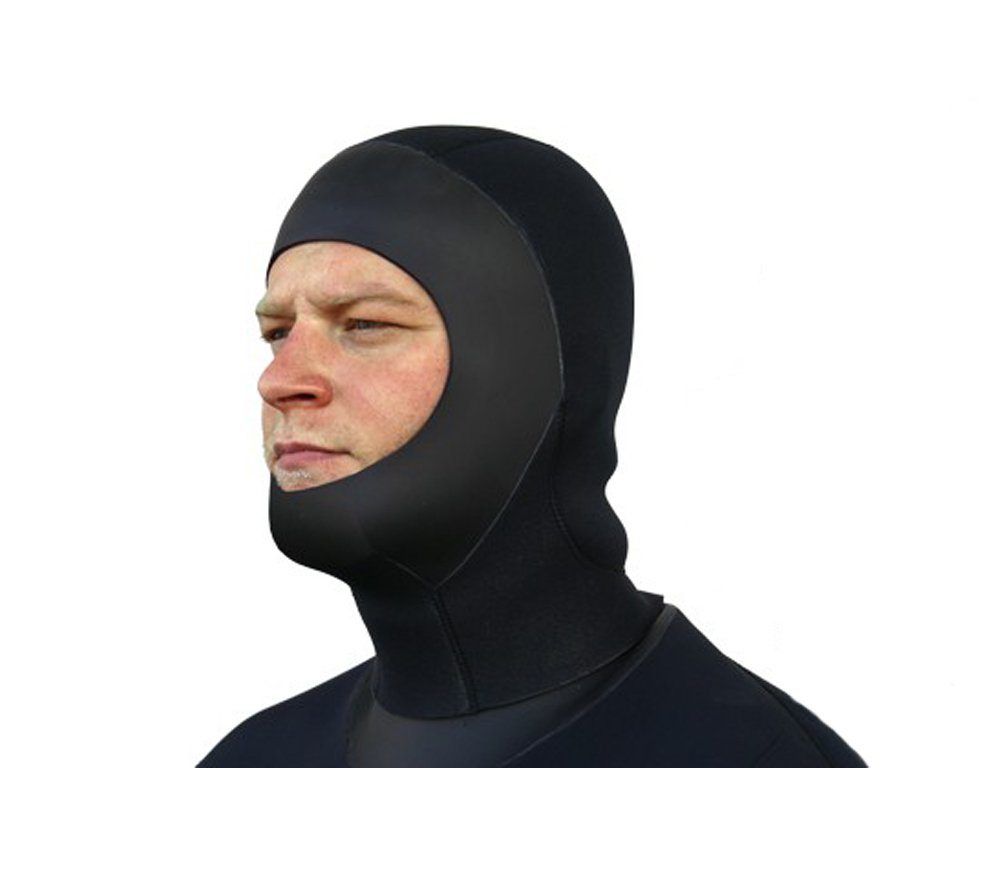 SeaSoft PRO 6MM Commercial DRYSUIT Hood for USE with A Full FACE MASK (Large)