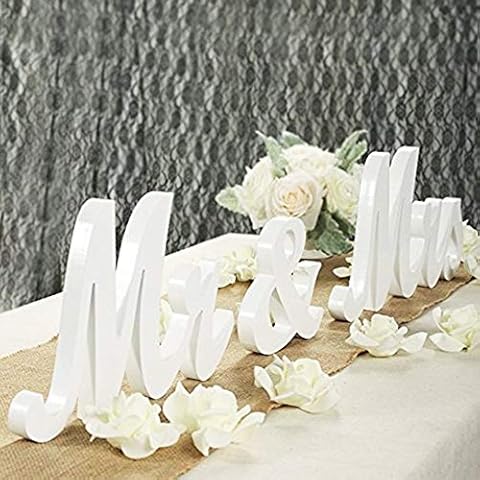 Haperlare Mr & MRS Large Wooden Plaque - White Cover