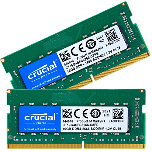 Amazon | Crucial ノートPC用 メモリ PC4-21300(DDR4-2666) 32GB