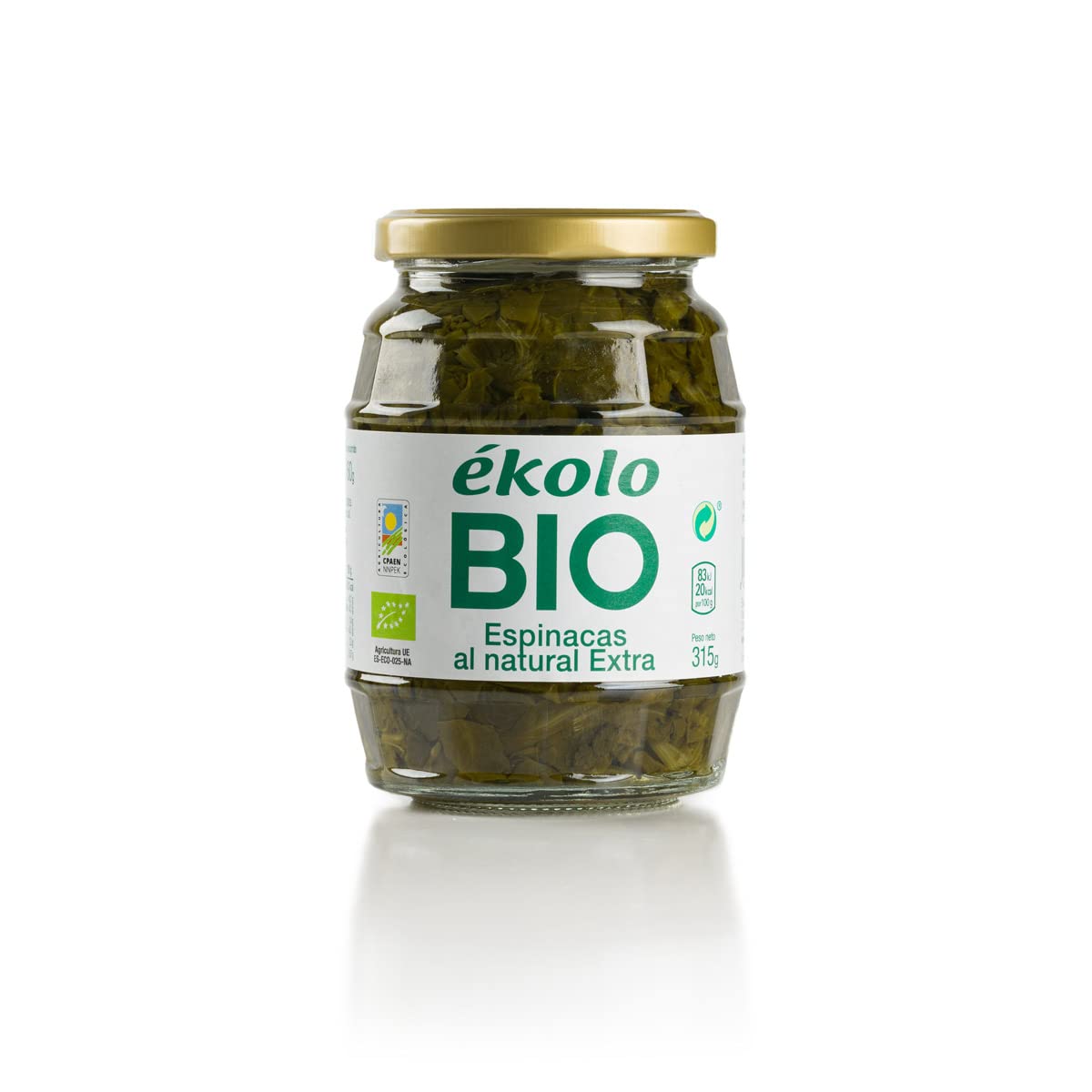 Ekolo Espinacas Bio, 6 Tarros, 315g 1890g