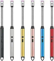 Acendedor Isqueiro Elétrico USB Recarregável Flexível (360°) Sem Gás, Isqueiro Plasma Portátil à Prova de Vento Para Fogão, Velas, Churrasco e Camping (CORES SORTIDAS)