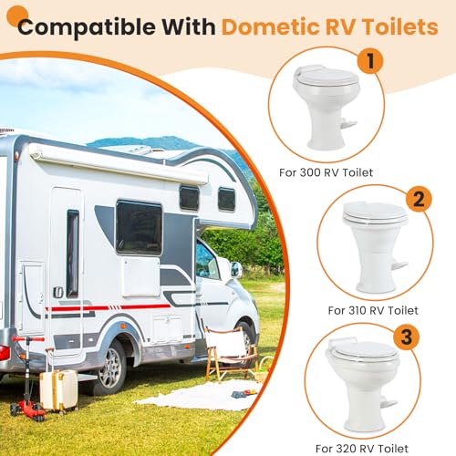 Image of 385345892 Waste Ball Seal Kit For RV 320 300 R34120 Toilet Seal Replaces | 34120 Waste Ball Seal 385311658 RV Toilet Seal 3Inch Socket Floor Flange For RV Toilet Seal Replaces