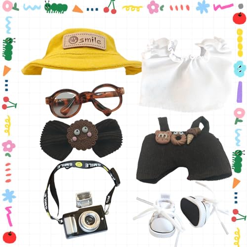 image for Vasrou Clothes for Labubu , Seven-Piece Set (No Doll), for 17cm Dolls,