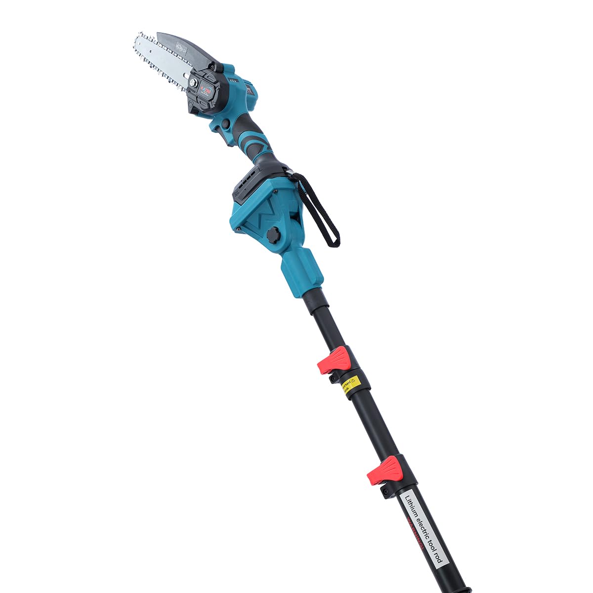 KATSU FIT-BAT 21V Motosierra Podadora de Pértiga Telescópica 3 en 1 Hasta 253cm con 3,0 Ah Batería y Brushless Motosierra y Tijera Podadora, para Cortar Ramas de Árboles