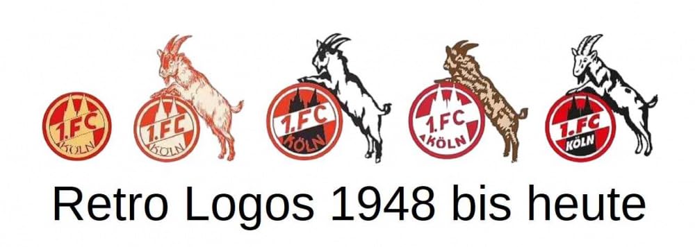 1. FC Köln Müslischale - Logo Historie - Schale Retro Logos
