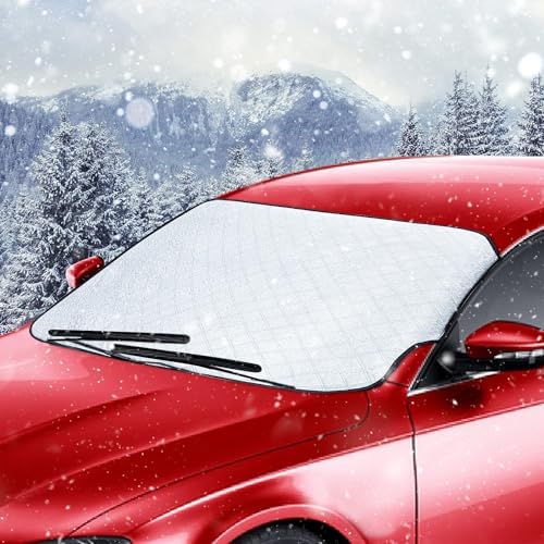 Car Windshield Cover Winter, Windshield Snow Cover for Snow Ice Frost