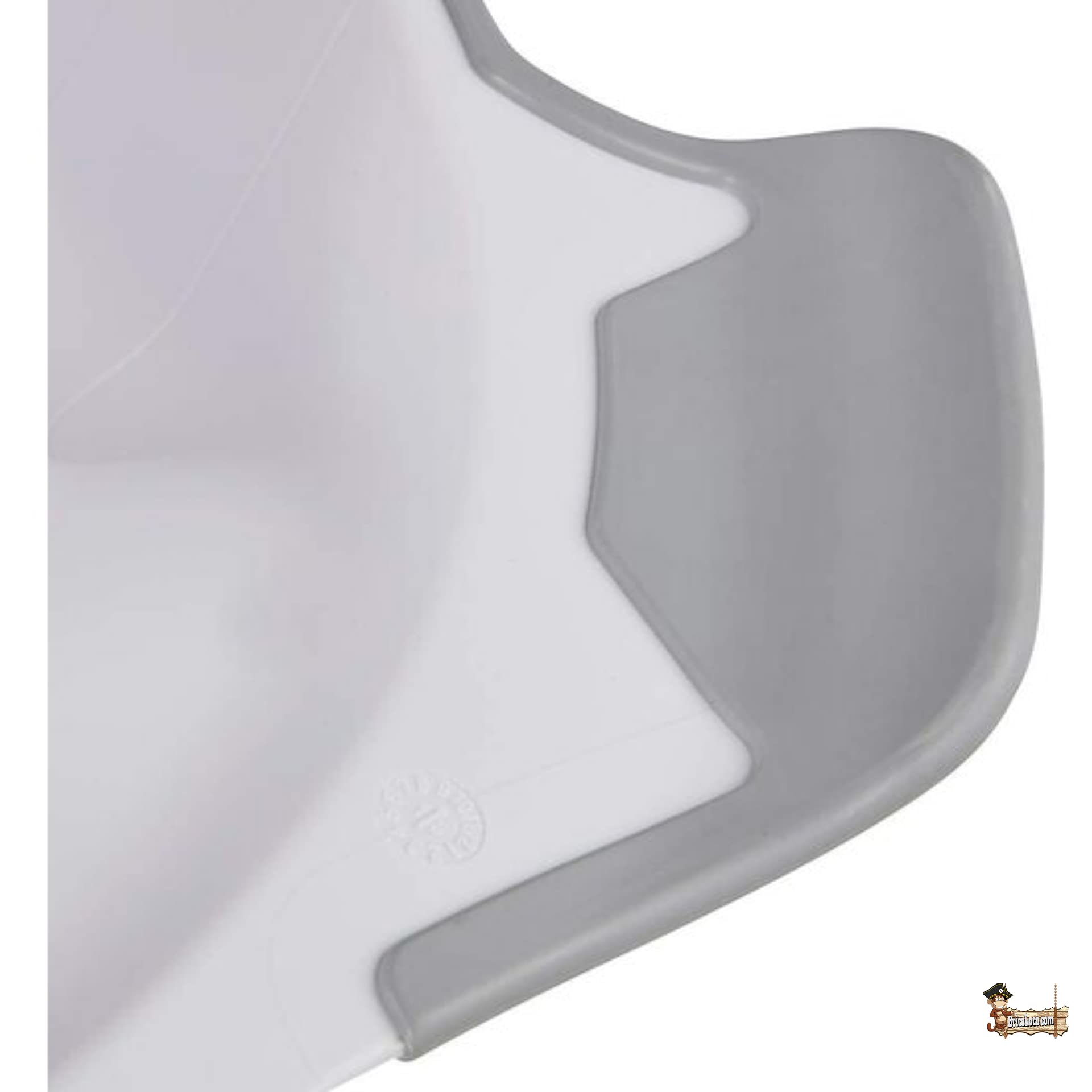 BricoLoco. Reductor original inodoro WC infantil, para niños y bebes de 18 a 4 años. En color blanco y con el dibujo de una estrella. ES ANTIDESLIZANTE. (2 uds)