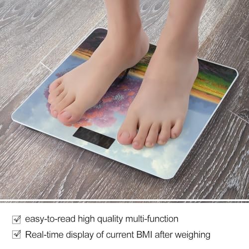 Báscula digital de baño con pantalla LCD y vidrio templado miniatura 5
