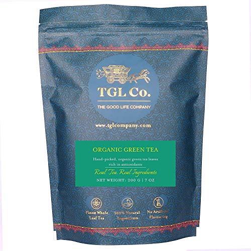 Image of TGL Co. Organic Green Loose Tea Leaf 200 Gm | Pleasant Aroma | Improve Blood Circulation | Boost Digestion