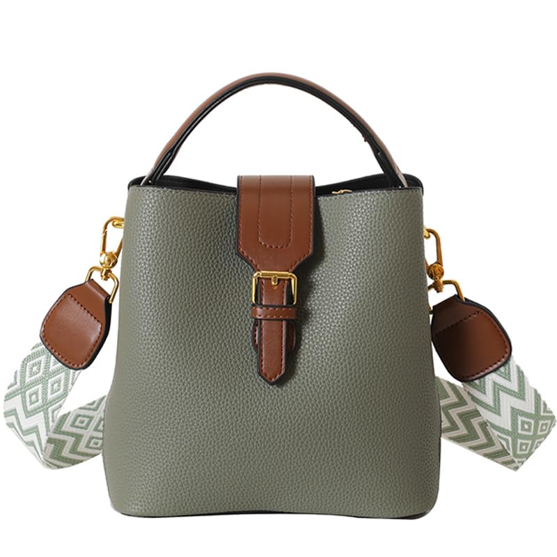 Vegan Leather Bucket Bag – Trendy Crossbody, Handbags for Women, Stylish Shoulder Purse for Daily Use & Travel