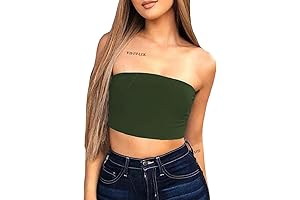 Army Green Cropped Tube Top: A Timeless Staple