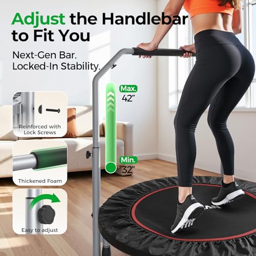 Image of BCAN SP2 40 /48 inch Foldable Mini Rebounder Trampoline for Adults |FED Fitness