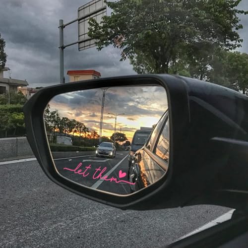 Image of 8 Pack Let Them Rearview Mirror Sticker, Car Decals Mental Health Awareness Motivational Self love Decal
