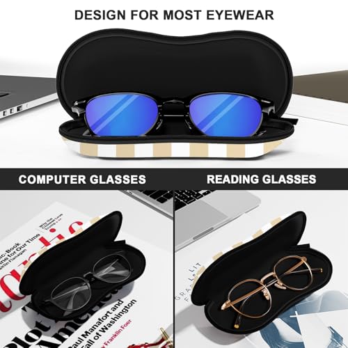 Image of Sunglasses Soft Case, Ultra Light Portable Neoprene Zipper Glasses Case for Men Women