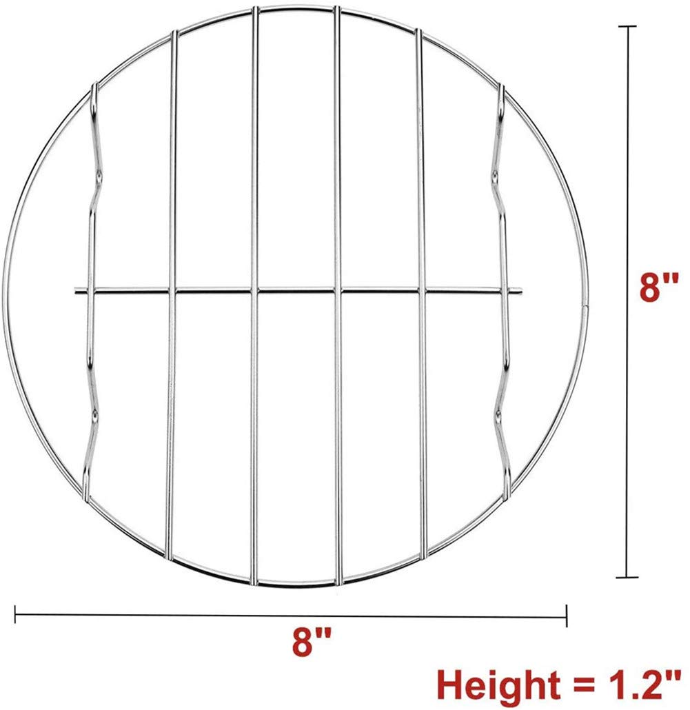 Lot De 2 Grilles De Friteuse à Air Comprimé Pour Friteuse à Double