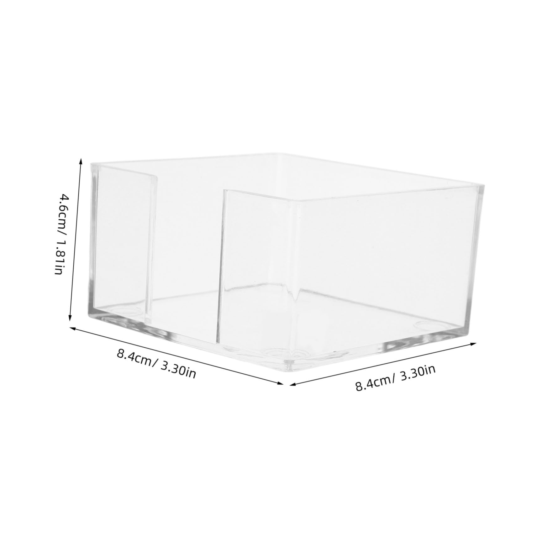 FUNOMOCYA Elegant Acrylic Memo Holder Desk Organizer for Office Home Notes Holder Dispenser