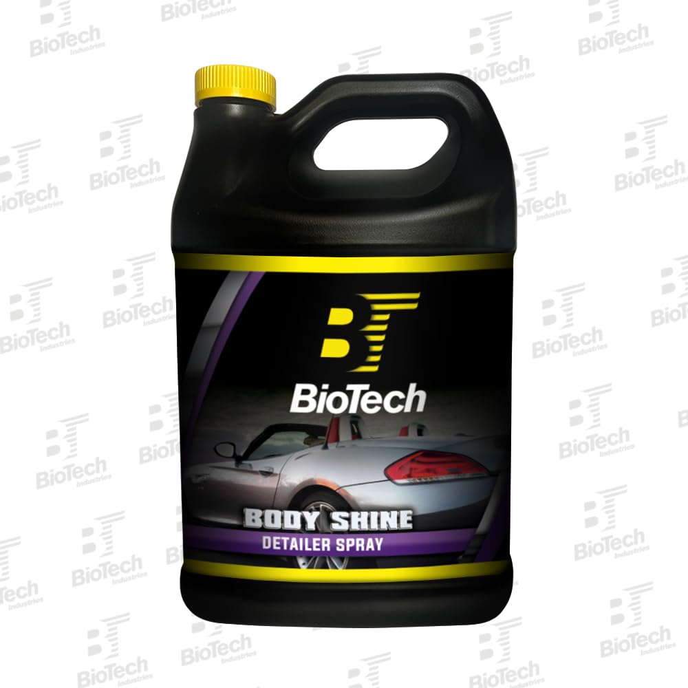 BioTech Body Shine Detailer Spray, Lubricant Spray, Quick Shine, Detail Spray 128 oz (4)