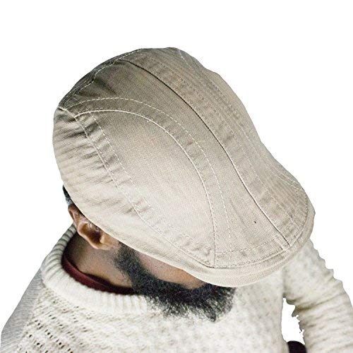 KB Ethos Mens Denim Flat Hats, Newsboy Beret Cabbie Gatsby 100% Cotton Hip Hop Golf Hat