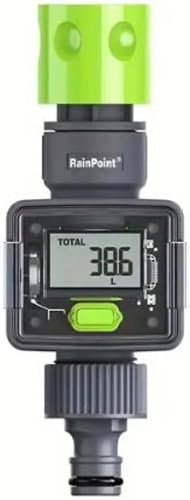 Digital Water Flow Meter with LCD Display, High-Precision Garden Hose Meter, Model IC5006-DLS, for Water Consumption Monitoring, RV Tanks, Pools, Sprinklers