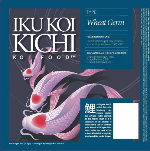 Iku Koi Kichi Wheat Germ Koi Fish Food, 20-Pound