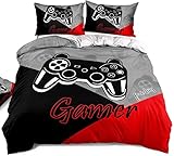 Material de la funda nórdica para gamepad: microfibra de alta calidad, material liviano, cómodo, transpirable y duradero, que brinda la máxima sensación de suavidad a un gran valor y experiencia para dormir por la noche.