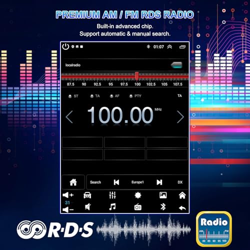 Radio Android 13 para auto Sonata 2010-2015 con pantalla 9.7" miniatura 6