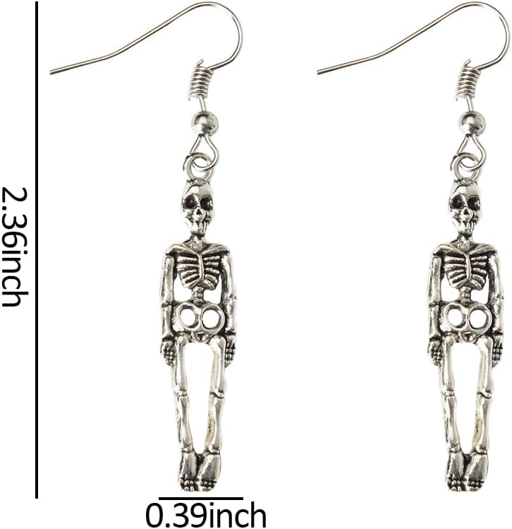 Halloween Spider Bat Earrings for Women Gothic Punk Earring Halloween Costume Earrings Decor Cospaly Accessories Gift - Image 2