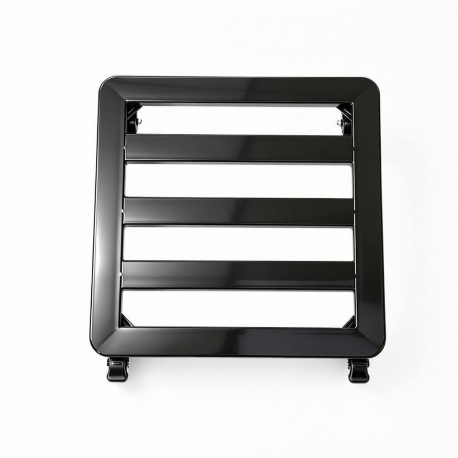 Gralara Carrello Portavaso con Ruote Robusto Base Portavasi con Ruote Resistente Carrello Portavasi per Casa, Balcone, Terrazzo , 45 45cm , Nero