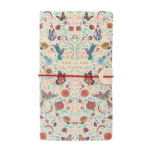 Grupo Erik Cuaderno de viaje Frida Kahlo - Bloc de notas recargable : Cuaderno cuero sintético 19,6x12 cm | Diario personal : Libretas bonitas