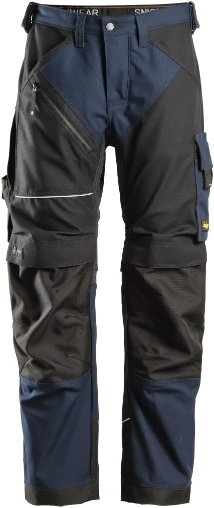U631495043232 RuffWork Canvas Work Pants (Navy/Black) - 32/32
