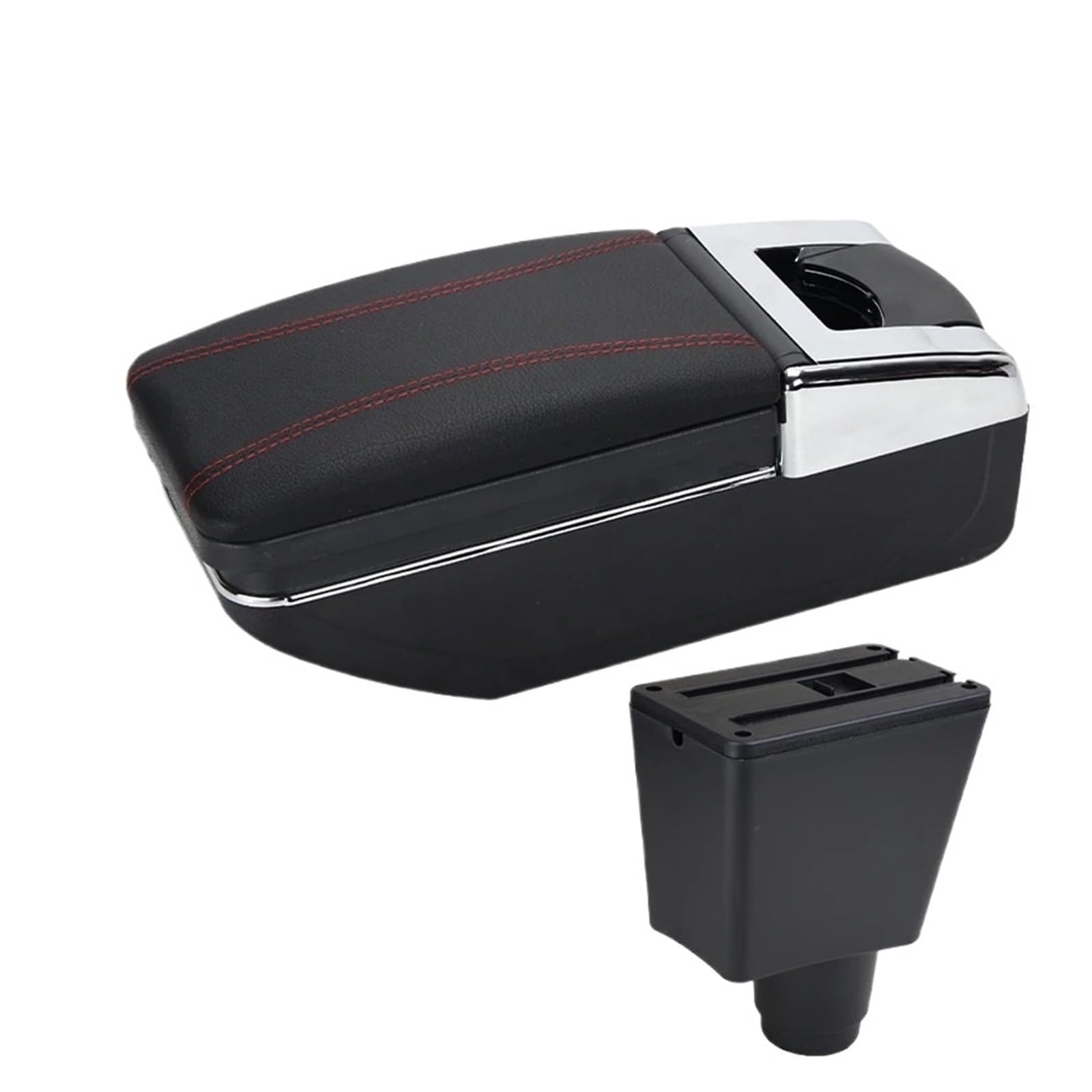 Udhqajc A1 Red Line No Usb For Logan For Sandero 2 Car Armrest Box Interior Retrofit Accessories Storage Car Centre Console Armrest Box