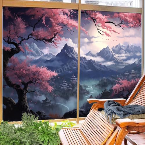 Película decorativa para ventana 27.6x47.2 pulg x2 piezas miniatura 4