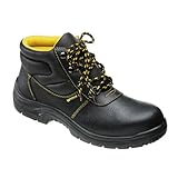 Suela de poliuretano.
Elementos metalicos con tratamiento anticorrosión.
Cordones bicolor en nylon.
Interior en tejido poroso transpirable.
Certificada S1P.
Articulo conocido como vestuario laboral.

Requisitos/caracteristicas del calzado de seguridad "S1P":
> Calzados de seguridad, base con puntera de acero +zona del talón cerrada + características antiestáticas + absorción energía en la parte del talón + resistencia a la perforación.
