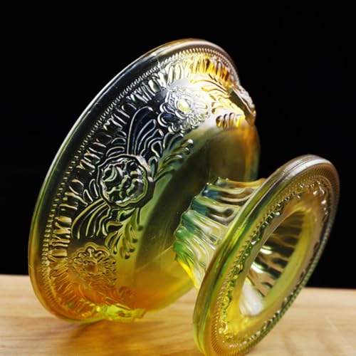 Coupe d'offrande en verre bouddhiste Zerodeko compacte pour autel