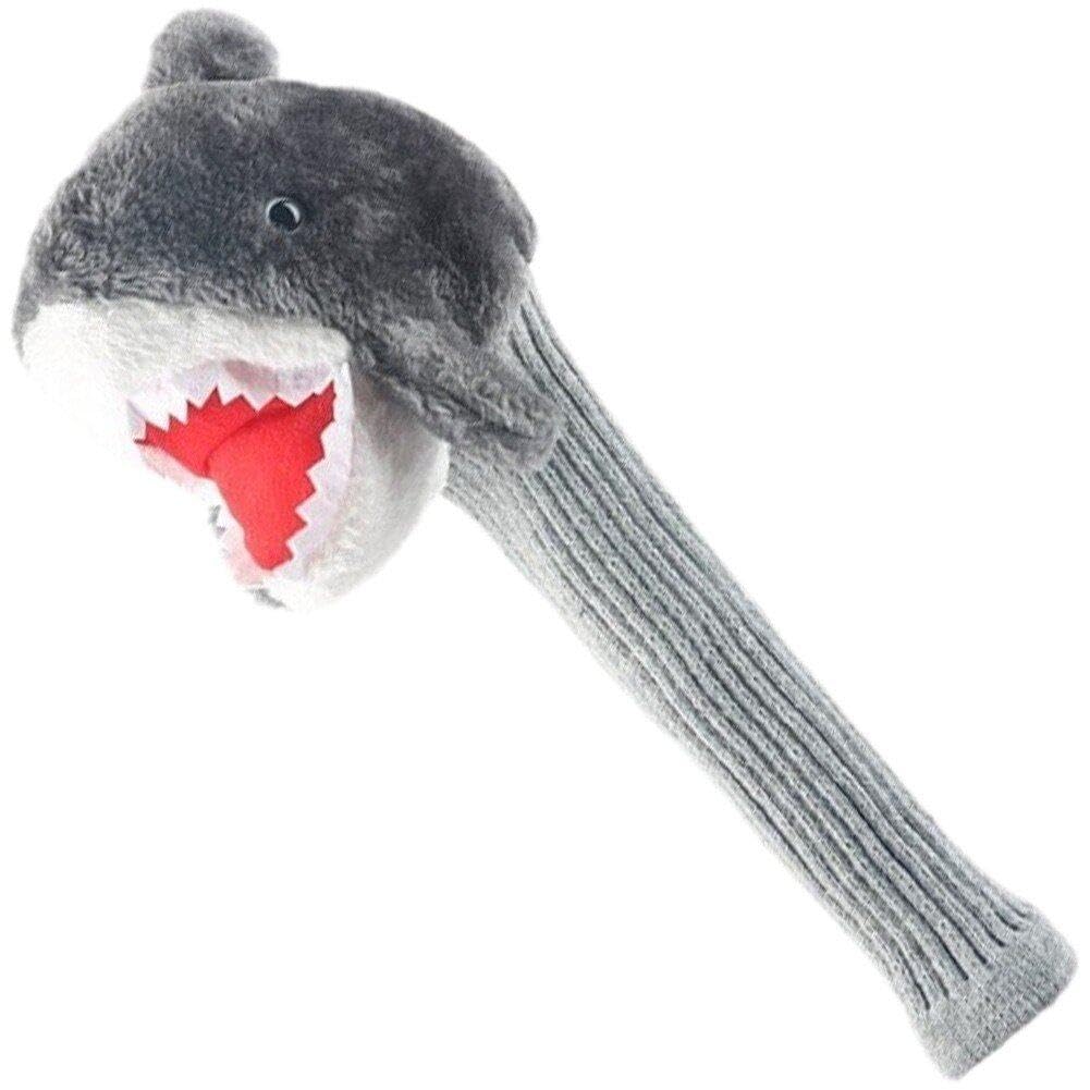 Luxylei Golf Club Head Covers Plush Shark Pattern Golf Head Cover Driver Fairway Putter Headcover Protector Golf Accessories