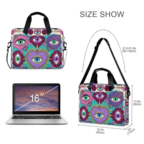 Funda portátil para laptop 15.6 pulgadas con asa y correa miniatura 5