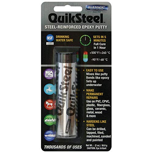 Quick Steel Steel Reinforced Epoxy Putty Display Card 16002