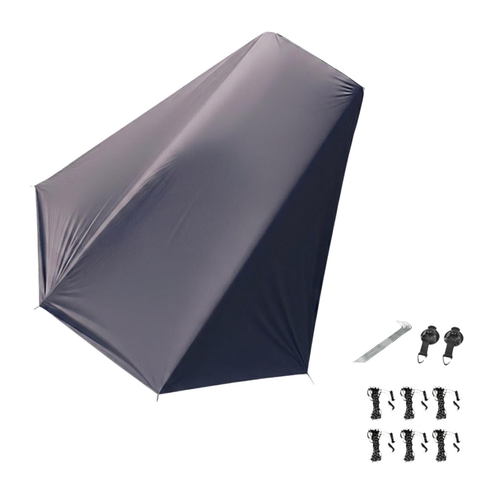 CALANDIS Rear Side Vehicle Awning Shelter Large Shade Coverage Vehicle Awning for SUV Package D-image-4
