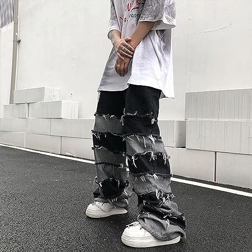 Mens Baggy Jeans Y2k Hip Hop Denim Pants Grunge Vintage Streetwear Pants Harajuku Loose Fit Jeans for Men3