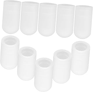 SUPVOX 10 Peças Baquetas Pontas De Baqueta Pontas De Baqueta Silenciosas Tampas De Baqueta Acessórios De Tambor Acessórios De Baqueta Pontas De Baqueta De Silicone Sílica Gel Instrumento